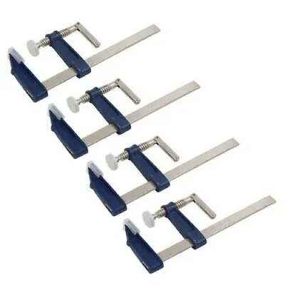 4pc Brick Profile F Clamps Wood Clamp 6  F-CLAMPS 50 X 150mm QUICK SLIDE WOODWOR • £14.95