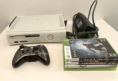 Xbox 360 15gb Bundle Console Power Cord And MW3 Controller Tested With 4 Games • $89.99