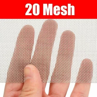5~40 Mesh Stainless Steel Woven Wire Filtration Filter Screen Sheet 15cmx30cm • $8.64