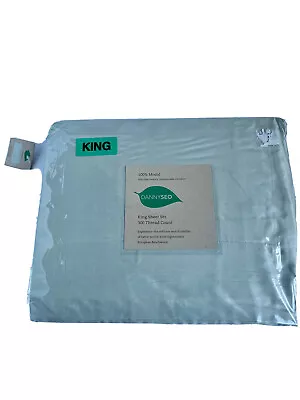 New Danny Seo KING Sheet Set 100% Beachwood Modal Green 300 Thread Count 4 Piece • $59.95