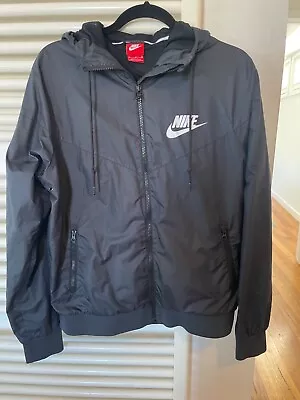 Nike Mens Sportswear Windrunner Zip Hooded Jacket Black Size M 544119-010 • $25