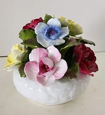 $13 • Buy Aynsley England Fine Bone China Flower Posy Bowl Hand Modeled &  Handpainted Exc