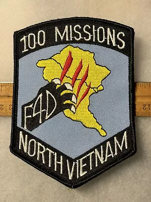100 Missions F4D North Vietnam Patch. *SHIP TO USA ONLY* • $9.99