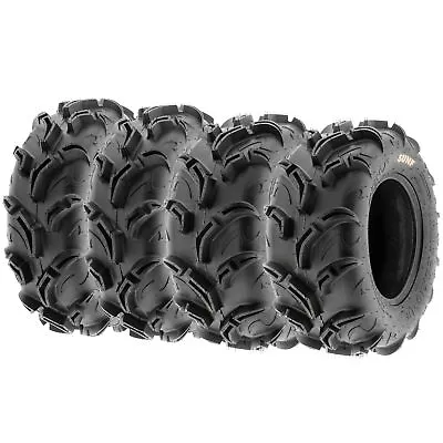 Full Set 4 SunF ATV UTV Tires 26x9-12 & 26x11-12 6PR A048 Deep Tread Mud Tires • $379.96