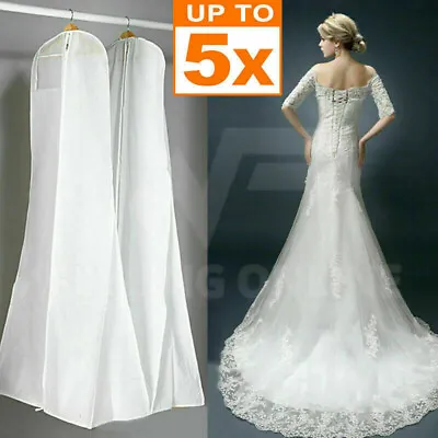$38.49 • Buy White Extra Large Wedding Dress Bridal Gown Garment Breathable Cover Storage Bag