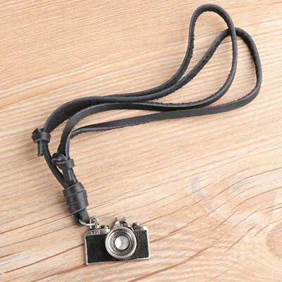 Camera Necklace Adjustable Vintage Camera Necklace Camera Pendant Girls Ladies • £8.78