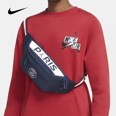 Jordan PSG Paris Saint Germain Nike Crossbody Belt Bag Fanny Pack Navy Blue • $34.98