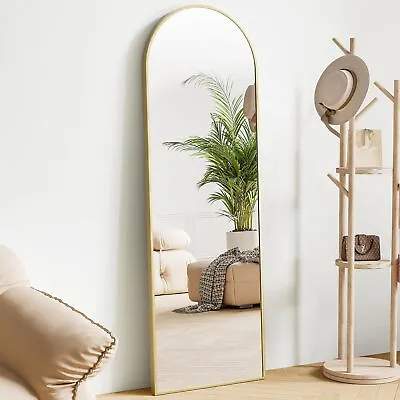 59  Gold Full-length Mirror Floor Mirror Wall Bedroom Mirror Stand Alloy Frame • $46.99