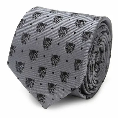 Marvel Black Panther Gray Dot Men's Tie Officially Licensed • $29.99