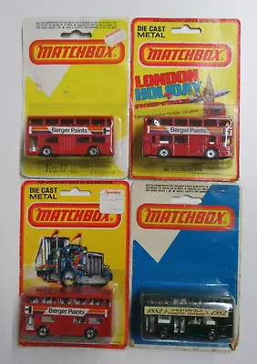 4x Matchbox Superfast No.17 London Bus - Berger Paints - Mint/Boxed • £8.50