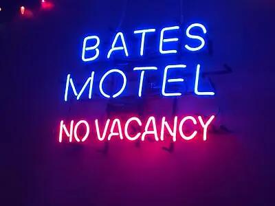 $134.79 • Buy Bates Motel No Vacancy Hotel 20 X16  Neon Light Sign Lamp Bar Pub Real Glass