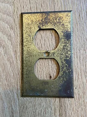 Vintage Brass Electrical Outlet Cover - READ!! • $10.99