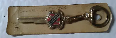 Vintage Gold Plated Buick Crest Key Blank 1935-1966  Uncut Key Blank  On Card • $39