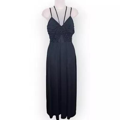 Vintage Goth Maxi Dress • $150