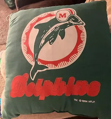 Miami Dolphins Pillow 1994 With Labels • $29.99