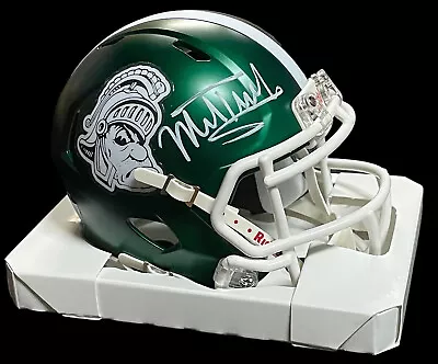 Mel Tucker Signed Michigan State Gruffy Sparty Mini Helmet Beckett Witness Coa • $149.99