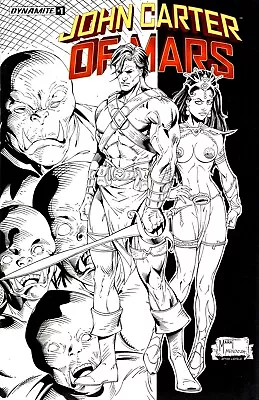 $4.99 • Buy John Carter Of Mars #1 Cover T Mychaels B&w Homage 7 Copy FOC Incentive Variant