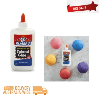 $8.77 • Buy Elmers Washable & Nontoxic Liquid PVA Glue Great For Making Slime 225ml White_AU