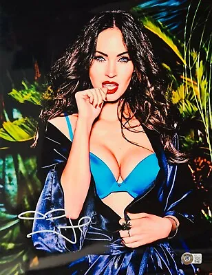Megan Fox Sexy Authentic Signed 11x14 Photo Bite BAS Beckett Witnessed • $98.98