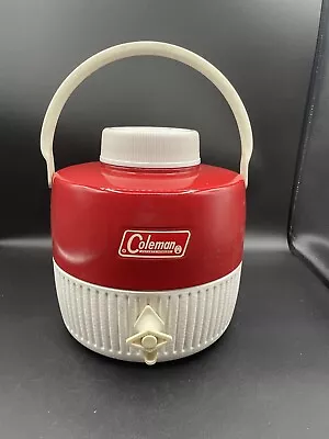 $25 • Buy Vintage Coleman 1 Gallon Red / White Jug