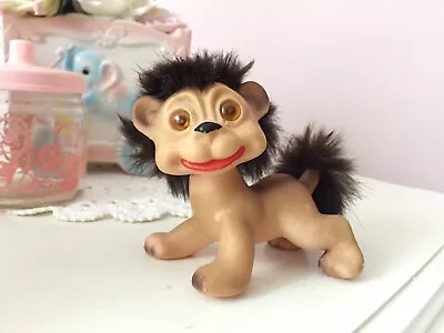 £40 • Buy Super Rare Vintage Troll Animal Doll Fur Kitsch Cute Retro Kitschy Collectible