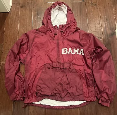 Vintage Alabama Jacket Mens L Crimson Tide The Game 90s Windbreaker-Rain Jacket • $25