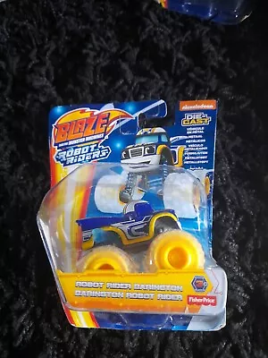 ROBOT RIDER DARINGTON Blaze And The Monster Machines Die-Cast Race Car • £25