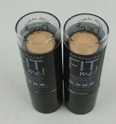 Lot Of 2 Maybelline Fit Me Shine-Free Balance Stick Foundation Natural Beige • $24.99