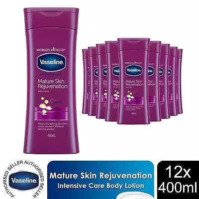 Vaseline Intensive Care Body Lotion Mature Skin Rejuvenation 400ml 12 Pack • £26.99