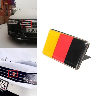 $8.39 • Buy German Flag Front Car Grille Bumper Emblem Badge Sticker For VW Golf/Jetta Audi
