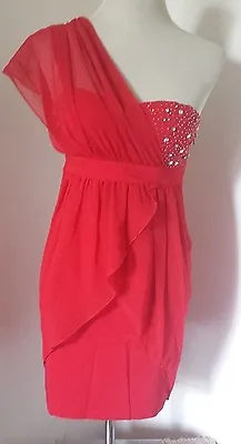 £14.99 • Buy Bnwt Stunning Ladies Size 8 Red Party Dress By Eva & Lola