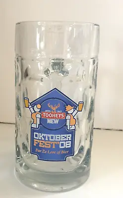 Tooheys Extra Dry (TEDS) Large 2008 Oktoberfest 500ml Dimpled Glass Stein Mug • $25