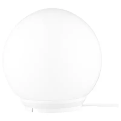 IKEA FADO Table Desk Bedside Lightening Light Round Cosy Mood Lamp White 17 Cm • £18.49