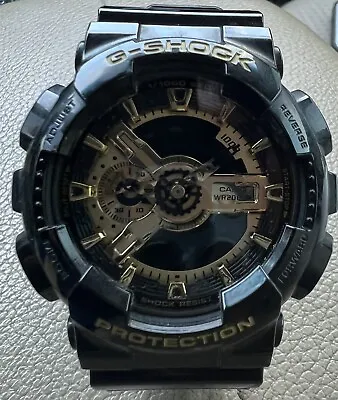 Casio G-Shock Men's Military GA-110 Watch Black/Gold One Size • $50