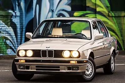 1990 BMW 325i Sedan Tan POSTER 24 X 36 INCH Looks Sweet! • £23.13