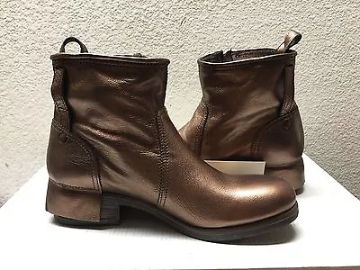 Ugg Collection Stella Metallic Bronze Ankle Boot Us 7 / Eu 38 / Uk 5.5 - Nib • $165