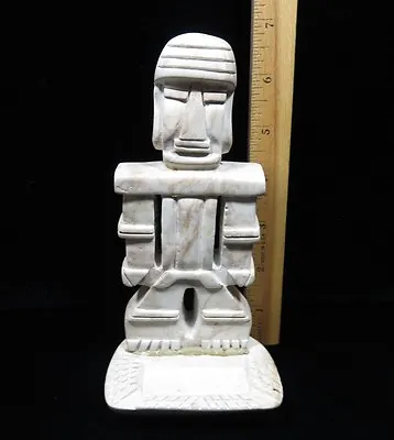 Carved Marble Freestanding Mayan Figurine Statue • $12.46