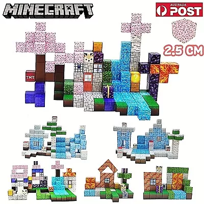 Minecraft Magnetic Building Blocks Square Magnet Set Kids Educational Toy Gift • $35.52