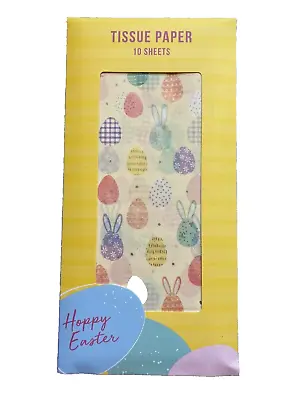 Easter Tissue Paper Pastel Yellow Eggs 10 Sheets Spring Present Craft Gift Wrap • £3.75