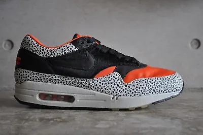 Nike Air Max 1 Supreme QK Safari 2008 - Saftey Orange/Black ODD PAIR 7 8 UK  • £180