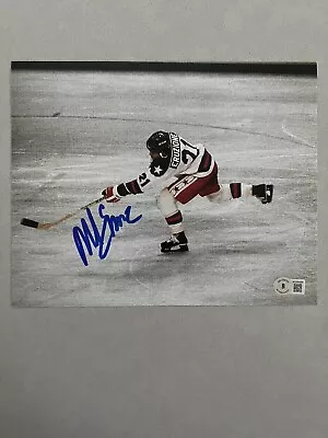 Mike Eruzione Autographed Signed 8x10 Photo Beckett BAS COA USA Hockey 80 Gold • $50