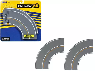 Runway Curved Sections 2 Piece Set For Diecast Models By Runway24 • $28.99