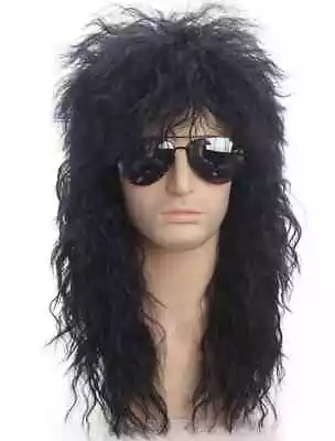 New Men's Synthetic Long Hair Wig Women's Wig Punk Fluffy Fiber Headwear • $30.19