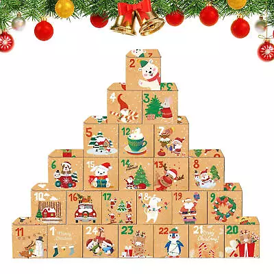 Advent Calendar Count Down Calendar DIY Gift Box Create A Christmas Atmosphere • $19.35