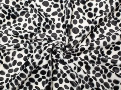 Minerva Velboa Faux Fur Fabric Dalmatian - Per Metre • £11.99
