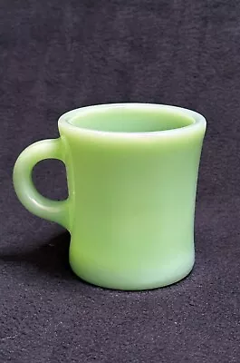 Vintage Fire King Jadeite Oven Ware C Handled Heavy Coffee Mug 3 X 3 1/2 • $56