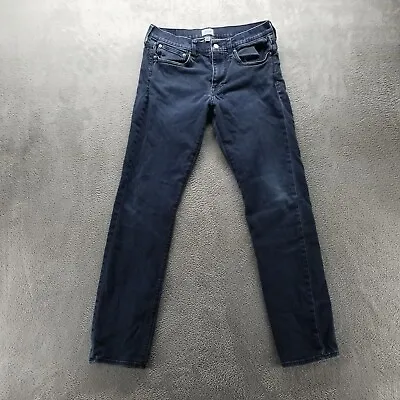 J Crew Jeans Mens 32x32* Blue 484 Slim Stretch Dark Wash Denim • $30.99