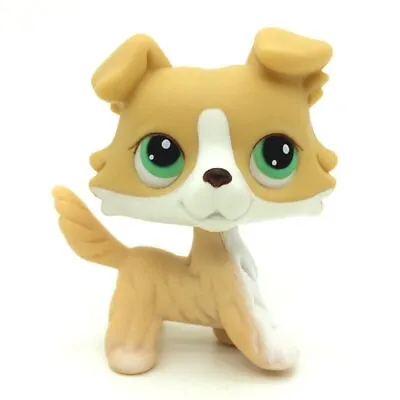 £10.99 • Buy Littlest Pet Shop #272 Collection Collie Dog Yellow White Green Eyes LPS Toys