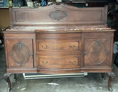 Antique Italian Marble Top Buffet (UPDATE - Keys Found) • $499