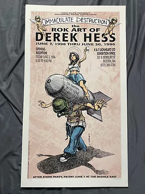 Derek Hess Immaculate Destruction Show Poster Print Signed #197/230 1996 Boston • $59.99